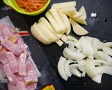 簡単！ベーコンポテトのケチャップソテー作り方1写真