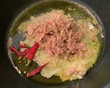 簡単　ほうれん草とトマトとツナのペペロン作り方4写真