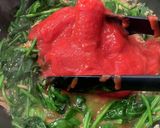 簡単　ほうれん草とトマトとツナのペペロン作り方10写真