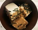 お茶漬けの素でお茶漬け豆腐作り方2写真