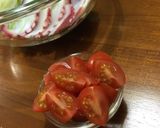 ☆タコと玉ねぎと水菜のサラダ　＋トマト作り方8写真