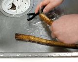 ごぼうとスナップエンドウ三色丼★動画あり作り方1写真