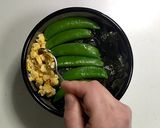 ごぼうとスナップエンドウ三色丼★動画あり作り方30写真