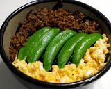 ごぼうとスナップエンドウ三色丼★動画あり作り方33写真