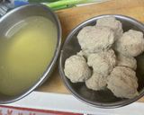 ねぎたっぷり肉団子スープ作り方6写真