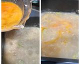 夜食☆風邪！罪悪感1！鶏皮の中華風おじや作り方6写真