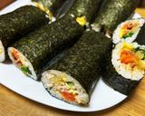 韓国風海苔巻きキンパ作り方7写真