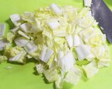 10分完成☆白菜ともやしの豆乳坦々スープ作り方1写真