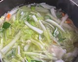 あったかスープ(水餃子入り)作り方1写真