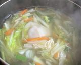 あったかスープ(水餃子入り)作り方2写真