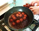 カリっでふんわり★照り焼きミートボール作り方7写真
