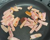 ベーコンとほうれん草のナポリタン作り方1写真