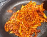 ベーコンとほうれん草のナポリタン作り方3写真