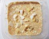 オートミールでバナナパウンドケーキ風作り方2写真