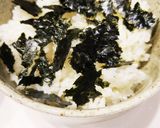 口の中は「焼き明太子おにぎり」丼作り方3写真