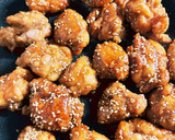 鶏の甘酢唐揚げ。唐揚げの甘酢ごまダレ。作り方7写真