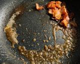 菜の花たっぷりガリバタ醤油パスタ作り方5写真
