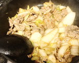 豚こま肉と白菜のめんつゆ炒め煮作り方4写真