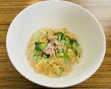 【離乳食9か月～】オートミールのミルク粥作り方3写真