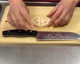 れんこん入りハムチーズ　フライ作り方1写真