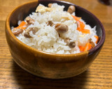 節分に余った福豆の炊き込みご飯♡作り方3写真