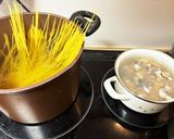 簡単☆牡蠣のクリームパスタ作り方2写真