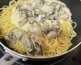 簡単☆牡蠣のクリームパスタ作り方3写真