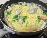 簡単☆牡蠣のクリームパスタ作り方4写真