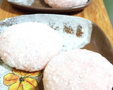 もち米と白玉もち粉で♡ピンクの大福♡作り方10写真