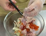 野菜たっぷりレンチンスープパスタ作り方1写真