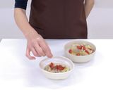 白菜と豚肉のミルフィーユ蒸し作り方4写真