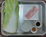 【副菜】レンジで白菜の洋風煮びたし作り方1写真