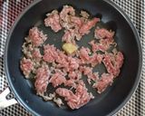 蓮根と挽き肉の混ぜご飯。作り方2写真