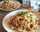 蓮根と挽き肉の混ぜご飯。作り方7写真