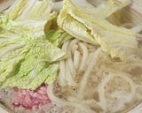 食材3つ★節約100円以下★白菜鍋うどん作り方2写真