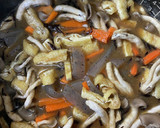 昨日のすき焼きの煮汁で炊き込みご飯作り方3写真