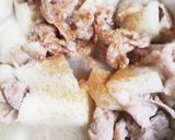 〔常備菜〕20分で子供大好き♪豚バラ大根作り方5写真