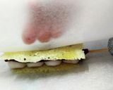甘じょっぱ ⸜♡⸝ 串だんごチーズ巻き作り方7写真
