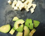アボカドとチーズのマヨワサビ醤油和え作り方1写真