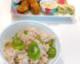 素材の味を活かして◎そら豆の炊き込みご飯作り方8写真