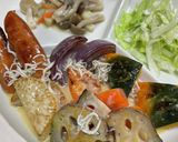 シャウエッセンと野菜のレモンジャコソース作り方6写真