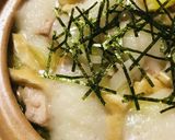 鍋の素活用●白菜と鶏肉２枚の力うどん鍋作り方4写真
