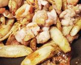 調味料2つ☆簡単夕食★ごぼうと鶏肉甘辛味作り方3写真