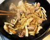 鶏肉と牛蒡のきんぴら作り方3写真