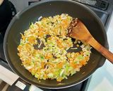 パリパリえんどうのカレー炒飯作り方5写真