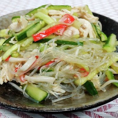 ささみたっぷり春雨サラダ by 直ちゃん先生 【クックパッド】 簡単