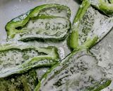 ピーマンの肉詰めをチーズで焼きました～作り方3写真
