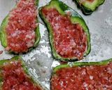 ピーマンの肉詰めをチーズで焼きました～作り方4写真