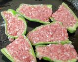 ピーマンの肉詰めをチーズで焼きました～作り方5写真