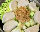 サボイキャベツの煮込み麦味噌味＊菜食＊作り方3写真